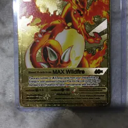 Pokemon Charizard DX HP500 Gold Metal Card Rainbow Collectible - Image 2