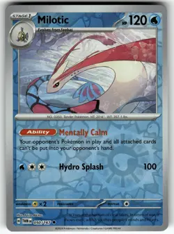 Milotic 050/167 SV06: Twilight Masquerade NM Pokemon Card TCG - Image 1