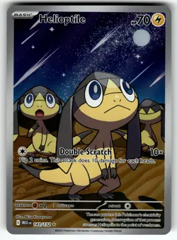 Helioptile 143/132 ME01: Mega Evolution NM Pokemon Card TCG - Image 1