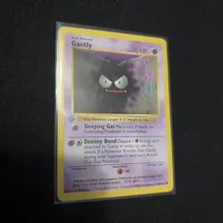 Pokemon TCG Gastly 1st Edition Common Card Base Set, Shadowless, 50/102 - Image 1