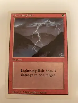 MTG NM Lighting Bolt Revised 3rd Edition Free Shipping In US with Tracking - Image 1