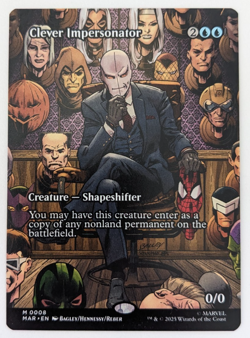 Clever Impersonator (0008) Showcase, Spider-Man MAR, Magic MtG, Regular - NM! - Image 1