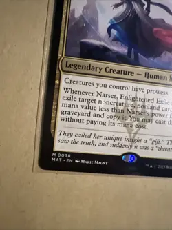 MTG Narset, Enlightened Exile MAT 0038 M Regular NM Mythic - Image 3