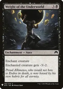 1x Weight of the Underworld NM Eng MTG - The List - Image 1