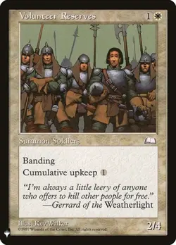 1x Volunteer Reserves - Retro Frame NM Eng MTG - The List - Image 1