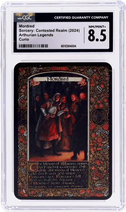 2024 Sorcery Contested Realm Mordred Arthurian Legends Curio # CGC 8.5 - Image 1
