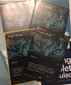 MTG Playset - Nature's Rhythm #150 (x4) - NF - Tarkir: Dragonstorm - NM 1 Foil - Image 1