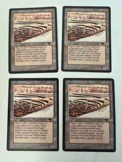 Magic the Gathering MTG Antiquities Strip Mine No Horizon LP+ Sample (Beta Bob) - Image 1