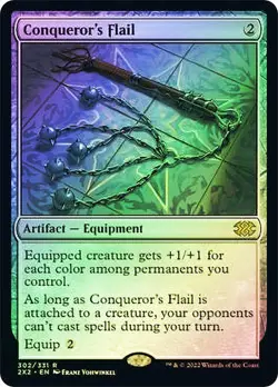 Conqueror's Flail Foil Double Masters 2022 NM MTG - Image 1