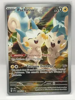 Pachirisu 208/198 Pokemon TCG Scarlet & Violet Illustration Rare NM - Image 1