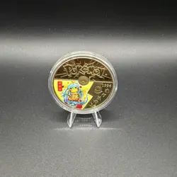 Pikachu 1996 Pokemon GO Challenge Coin Japan Limited Ed. 24kt Gold Plated - Image 3