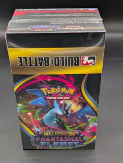 Pokemon TCG Phantasmal Flames - Build And Battle Display Sealed (10 Boxes) - Image 1