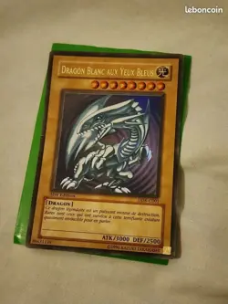 Carte yu-gi-oh Dragon blanc aux yeux bleus 1ere Edition DDK-C001 Played - Image 1