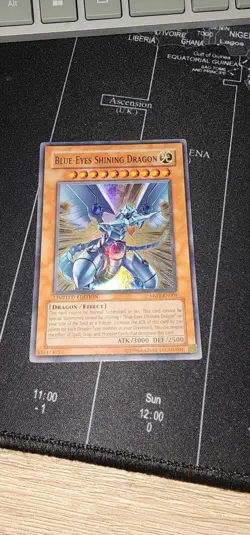 Yugioh: Blue Eyes Shining Dragon MOV-En001 Super Rare Limited Edition LP - Image 1