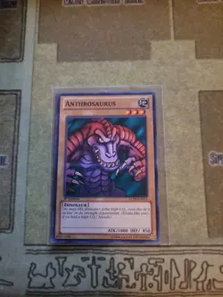 YUGIOH TCG ANTHROSAURUS LCJW-EN016 COMMON 1ST EDITION NM - Image 1