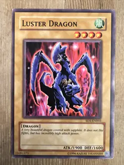 Yugioh TCG Luster Dragon SD1-EN003 Unlimited LP - Image 1