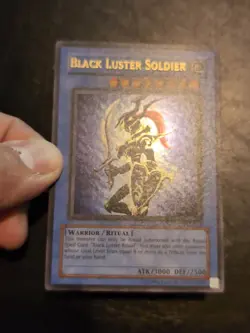Yu-Gi-Oh! ULTRA RARE HOLO BLACK LUSTER SOLDIER + RITUAL SYE-024 VLP - Image 2