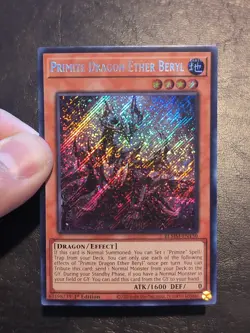 Yu-Gi-Oh! SECRET RARE CARD PRIMITE DRAGON ETHER BERYL BLMM-EN130 1ST NM - Image 3