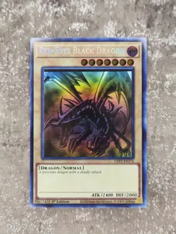 YuGiOh! Red-Eyes Black Dragon GFP2-EN176 Ghost Rare 1st Ed MP - Image 1