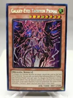Yu-Gi-Oh Maze Of The Master Galaxy-Eyes Tachyon Primal Secret Rare MZTM-EN011 NM - Image 1
