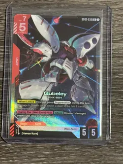 Qubeley (GD02-036) [Foil] (NM) - Gundam Card Game - Dual Impact (ENG) - Image 1