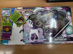 Pokemon TCG Galarian Rapidash V Box + 6 Promo Cards New Sealed - Image 1