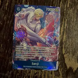 Sanji OP11-051 SR Alt Art A Fist of Divine Speed ONE PIECE Card NM English - Image 1