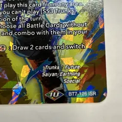 Dragon Ball Super Card Game - BT7-126 ISR - SS3 Trunks, Saiyan Harmonizer *NM* - Image 3