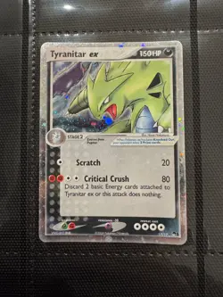 Pokemon TCG Tyranitar EX 17/17 Pop Series 1 Ultra Rare Holo Card #17/17 - Image 1