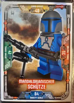 Blue Ocean LEGO Star Wars Series 1 Trading Card - German -#135 - Image 1