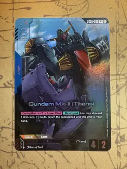 Gundam TCG Card Game Dual Impact GD02-003 R+ Gundam Mk-II Titans Alt Art Rare - Image 1