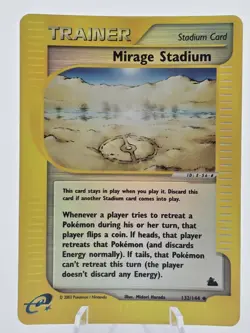 Mirage Stadium - 132/144 - Pokemon Card Skyridge Reverse Holo Uncommon - Image 1