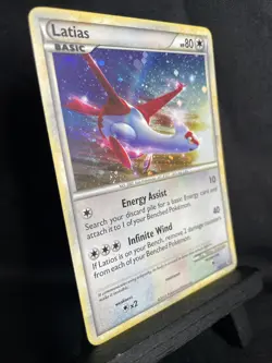 Latios and Latias HGSS10 + HGSS11 Black Star Promo Rare Holo Pokemon Cards LP - Image 4