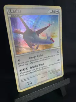 Latios and Latias HGSS10 + HGSS11 Black Star Promo Rare Holo Pokemon Cards LP - Image 5