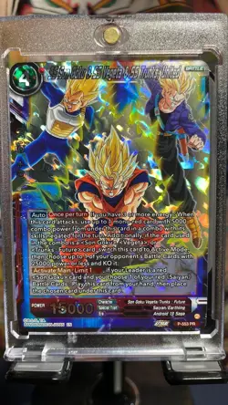 SS Son Goku & SS Vegeta & SS Trunks United Foil Dragon Ball Super Card Game | NM - Image 2