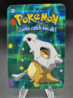 Cubone #104 2000 Pokemon Vending Prism Holo Sticker Card - Image 1