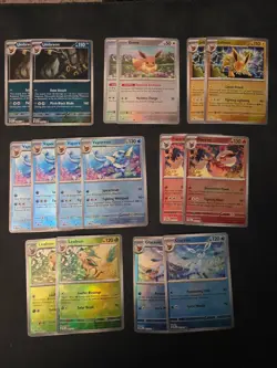 200+ Card Lot of Pokemon Prismatic Evolutions Pokeball Reverse Holo Cards - Image 2