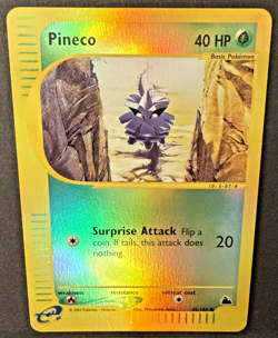 Pokemon TCG English Card eReader Skyridge Pineco Reverse Holo 85/144 - LP - Image 1