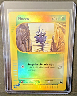 Pokemon TCG English Card eReader Skyridge Pineco Reverse Holo 85/144 - LP - Image 3