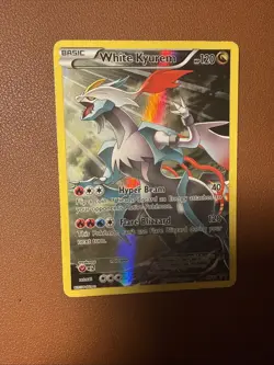 Pokemon TCG White Kyurem XY81 Full Art Holo Black Star Promo Card - Image 1