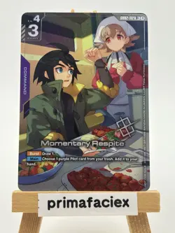 Gundam Card - Momentary Respite - GD02-112 R+ (Winner) - Image 1
