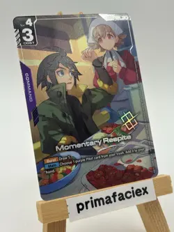 Gundam Card - Momentary Respite - GD02-112 R+ (Winner) - Image 2