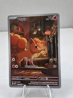Pokemon Card TCG: Vulpix 138/132 ME:01 Mega Evolutions - Illustration Rare - NM - Image 1