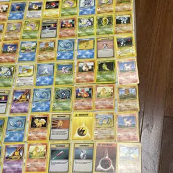 Pokemon Base Set Non Holo Lot of 126 Cards WOTC TCG LP - LP+ Pokemon Nintendo - Image 3