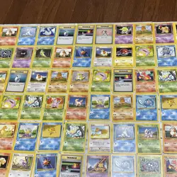 Pokemon Base Set Non Holo Lot of 126 Cards WOTC TCG LP - LP+ Pokemon Nintendo - Image 5