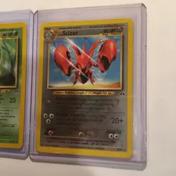 Vintage Pokemon Card Lot of 2 Rare Neo Discovery Scizor 29/75 Butterfree 19/75 - Image 2