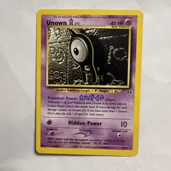 Unown A 33/75 Neo Discovery Rare Pokemon Card TCG WOTC Non Holo Vintage 2001 MP - Image 1