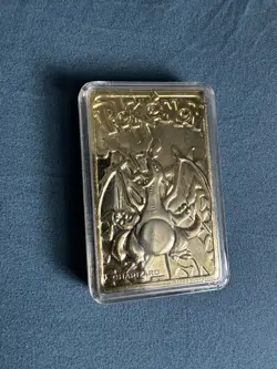 Burger King Pokemon Charizard Gold Metal Promo Card 1999 Collectible - Image 2