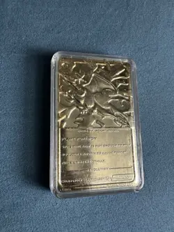 Burger King Pokemon Charizard Gold Metal Promo Card 1999 Collectible - Image 3