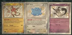 Paldean Fates Mimikyu Ditto Raichu Baby Shiny Rare Pokemon Card Lot NM MINT LOOK - Image 1